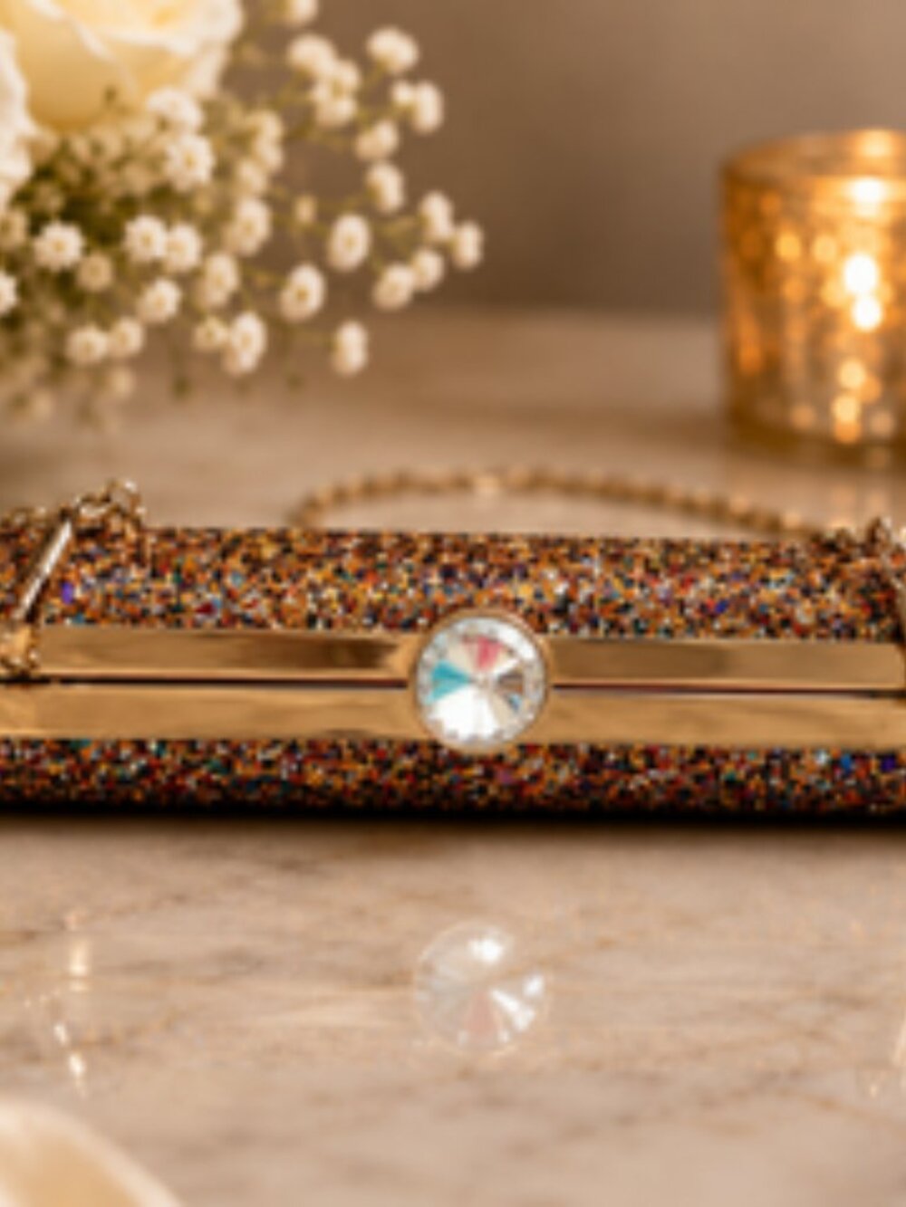 ✨ Glitter Evening Clutch Purse ✨ - Picture 3 of 4